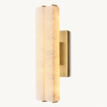 Audubon Vertical Alabaster Double Wall Sconce