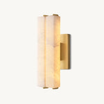 Audubon Vertical Alabaster Double Wall Sconce