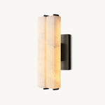 Audubon Vertical Alabaster Double Wall Sconce