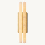 Audubon Vertical Alabaster Double Wall Sconce