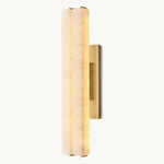 Audubon Vertical Alabaster Double Wall Sconce
