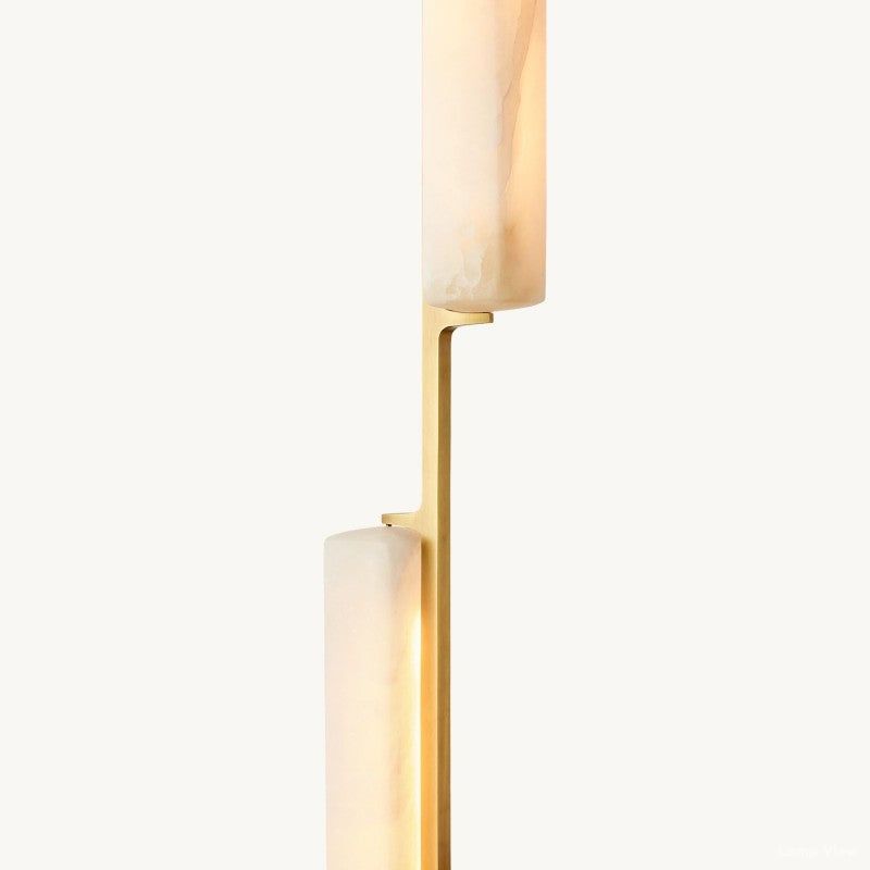 Audubon Vertical Alabaster Linear Chandelier 54"