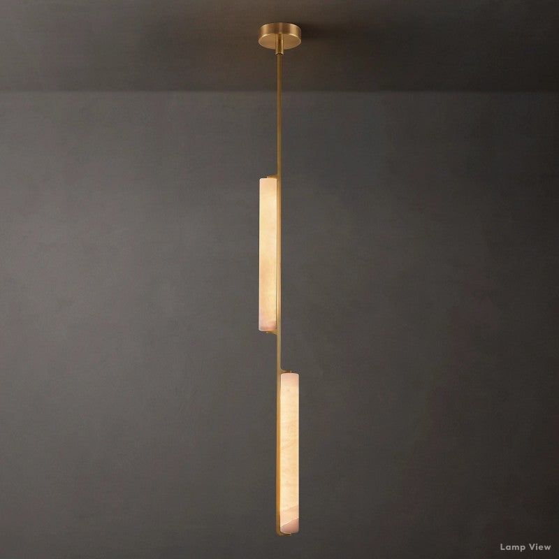 Audubon Vertical Alabaster Pendant Light