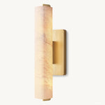 Audubon Vertical Alabaster Single Wall Sconce