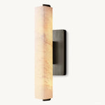 Audubon Vertical Alabaster Single Wall Sconce