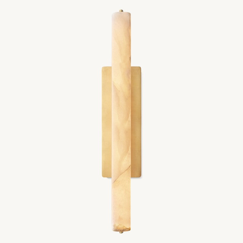 Audubon Vertical Alabaster Single Wall Sconce