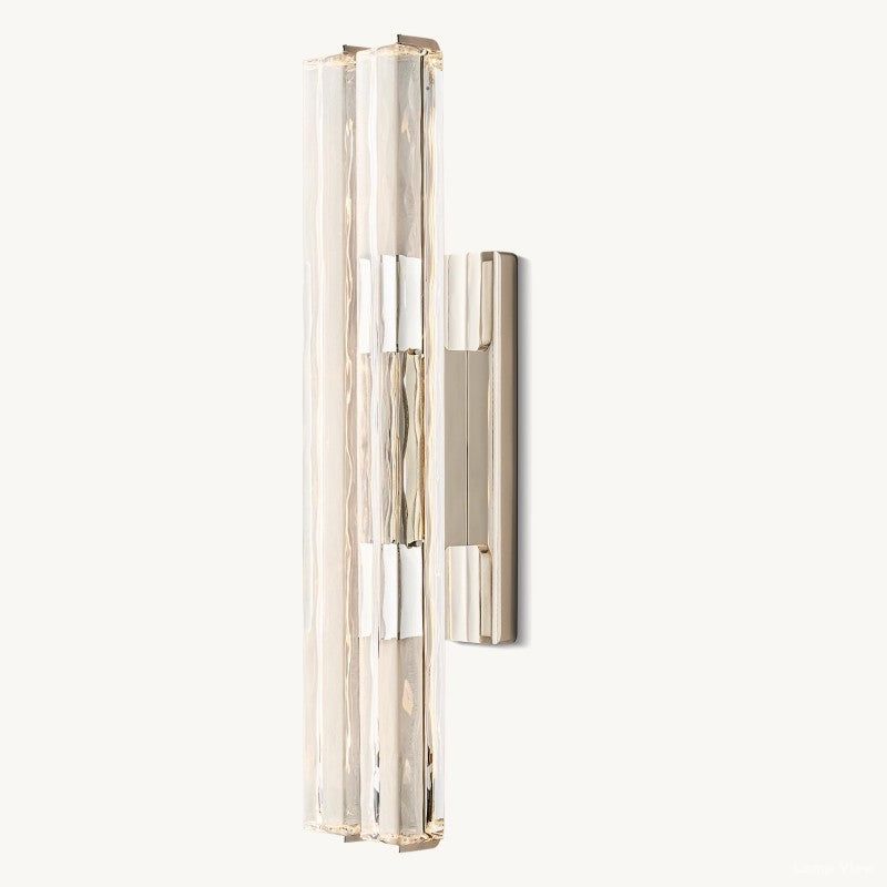 Audubon Vertical Crystal Double Wall Sconce