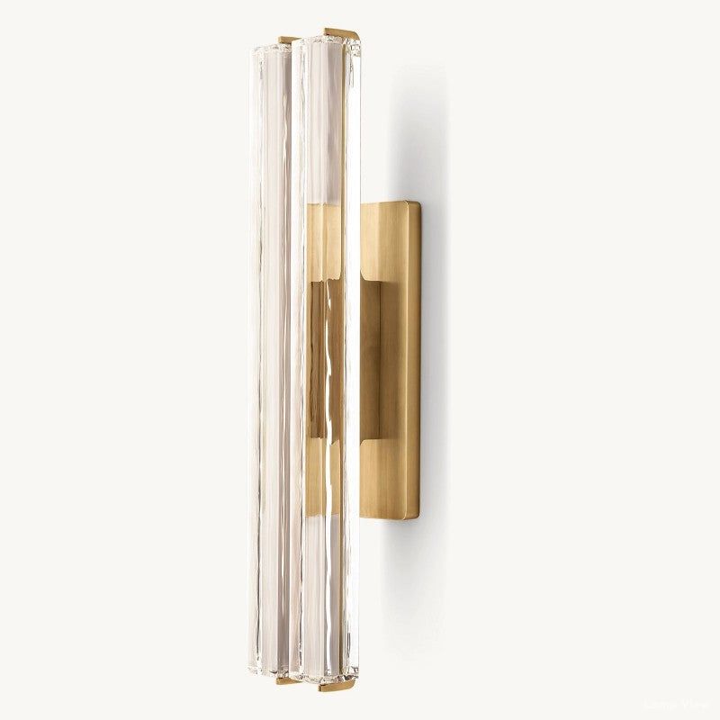 Audubon Vertical Crystal Double Wall Sconce