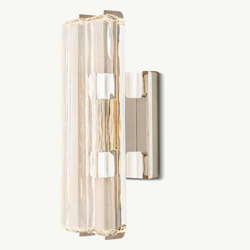 Audubon Vertical Crystal Double Wall Sconce