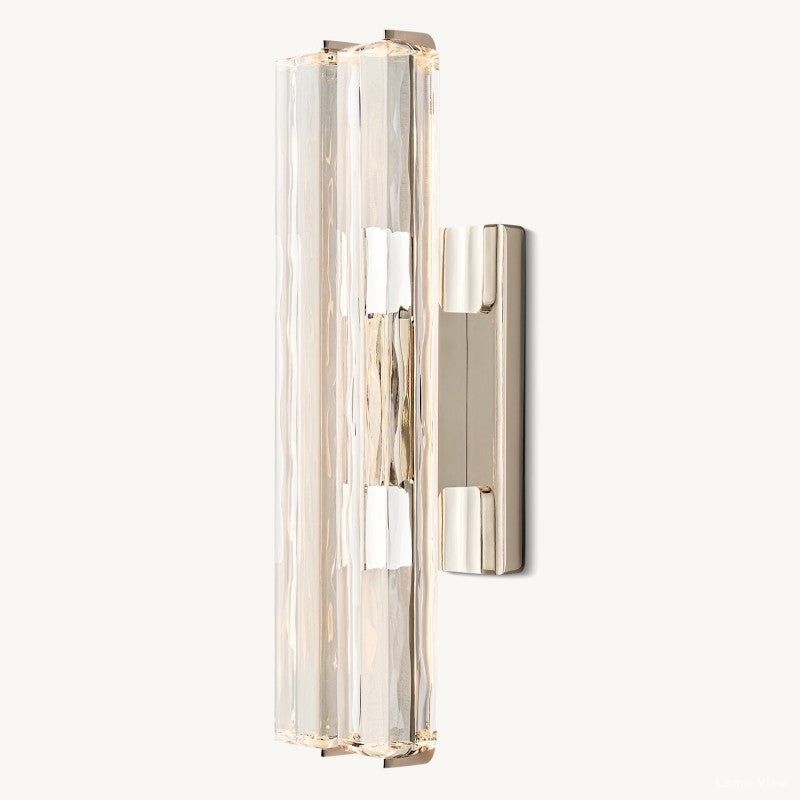 Audubon Vertical Crystal Double Wall Sconce