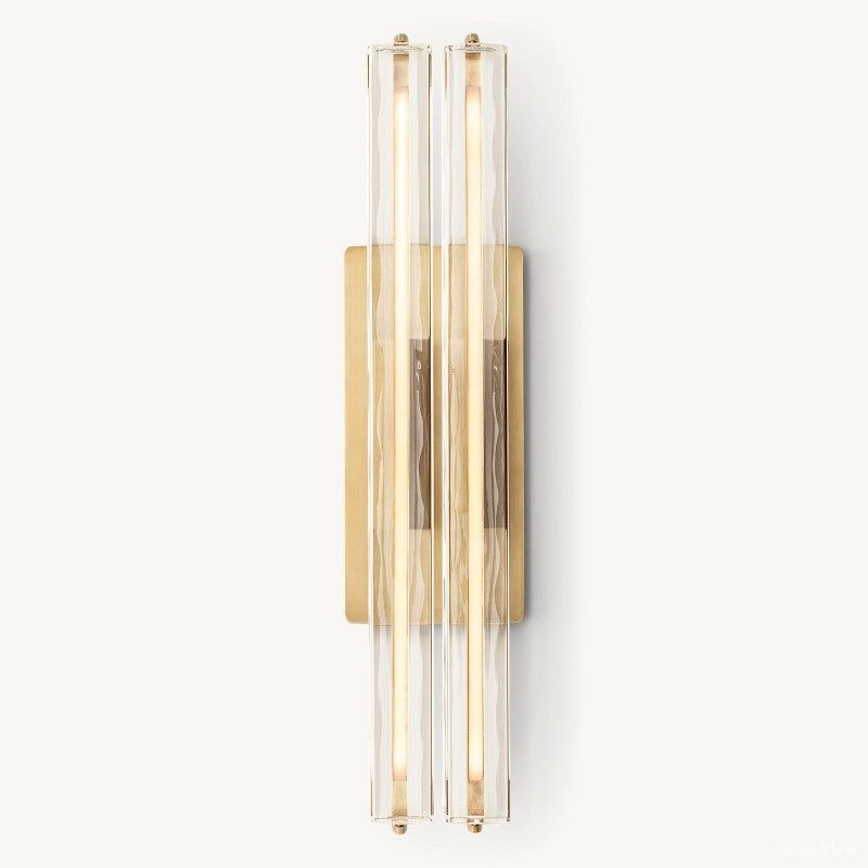 Audubon Vertical Crystal Double Wall Sconce