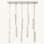 Audubon Vertical Crystal Linear Chandelier 54"