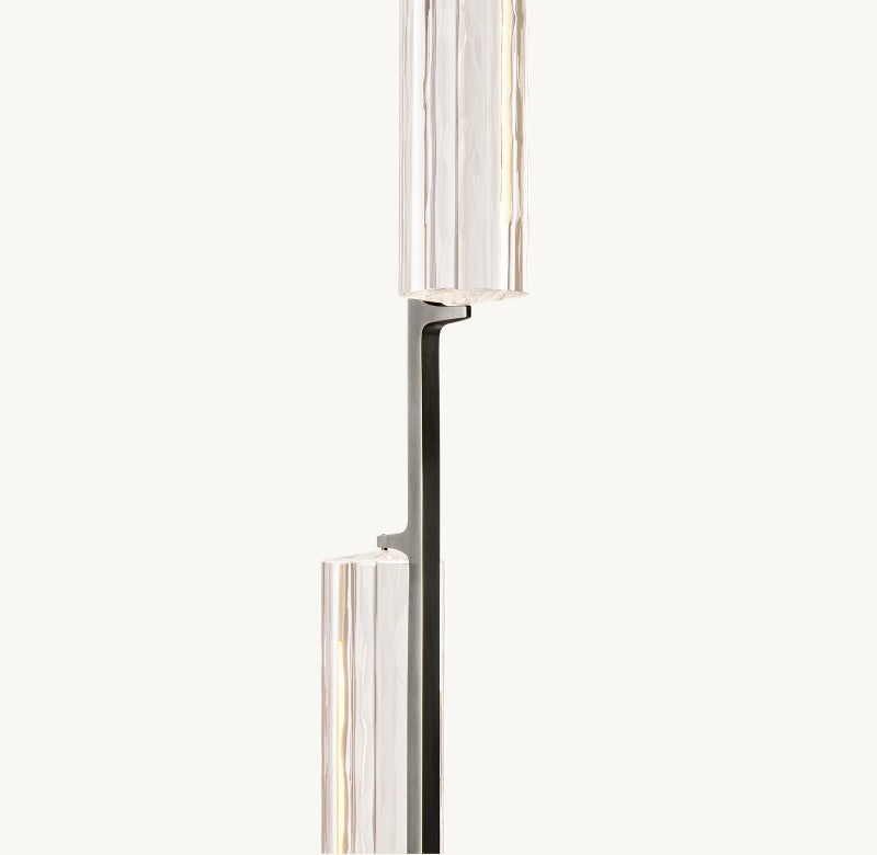 Audubon Vertical Crystal Linear Chandelier 54"
