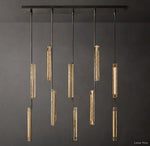 Audubon Vertical Crystal Linear Chandelier 54"