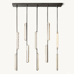 Audubon Vertical Crystal Linear Chandelier 54"