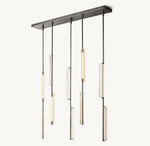 Audubon Vertical Crystal Linear Chandelier 54"