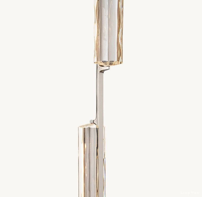 Audubon Vertical Crystal Linear Chandelier 54"