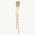 Audubon Vertical Crystal Linear Chandelier 54"