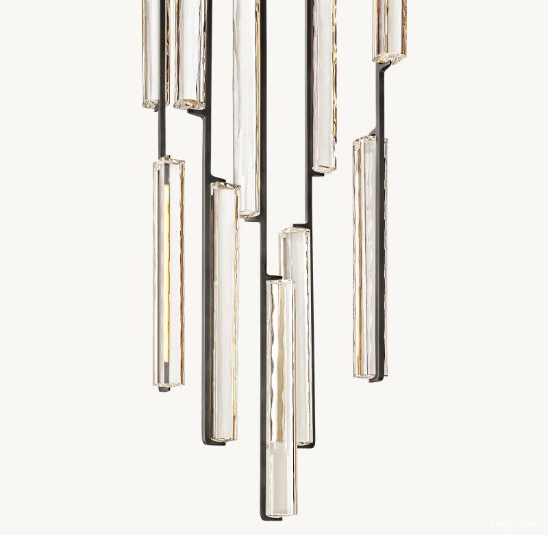 Audubon Vertical Crystal Round Chandelier 24"