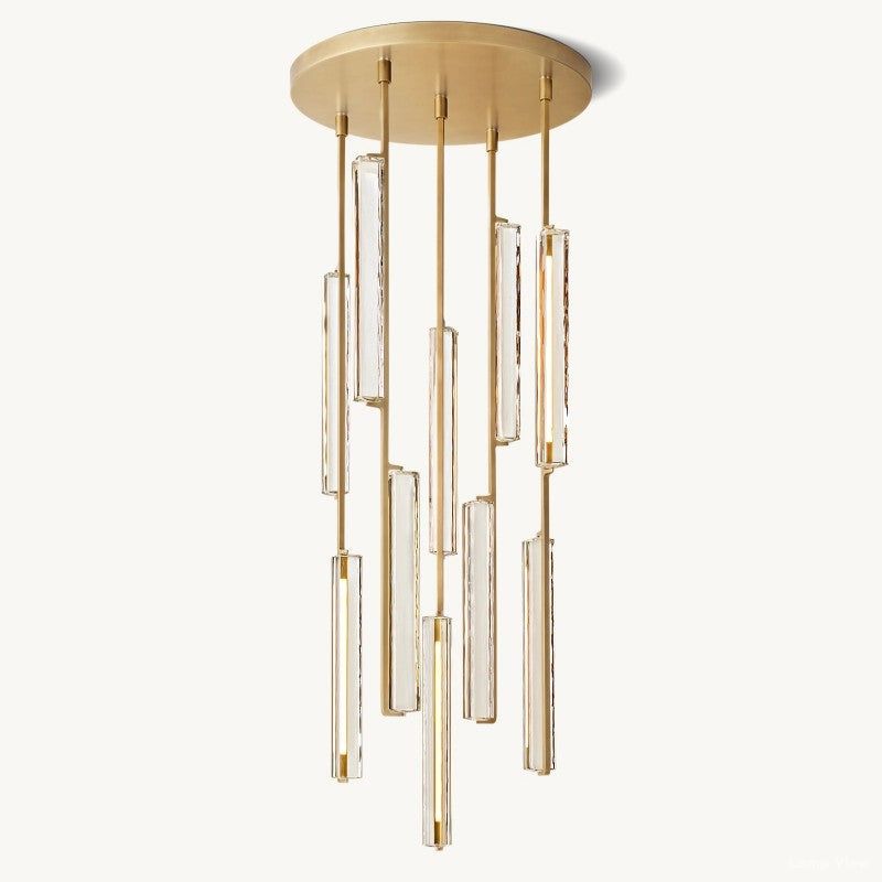 Audubon Vertical Crystal Round Chandelier 24"
