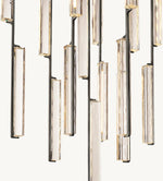 Audubon Vertical Crystal Round Chandelier 40"