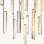 Audubon Vertical Crystal Round Chandelier 40"