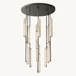 Audubon Vertical Crystal Round Chandelier 40"