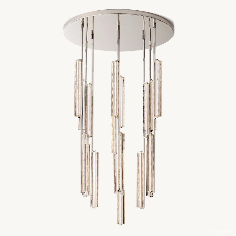 Audubon Vertical Crystal Round Chandelier 40"
