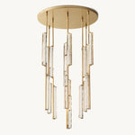 Audubon Vertical Crystal Round Chandelier 40"
