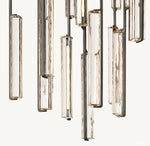 Audubon Vertical Crystal Round Chandelier 56"