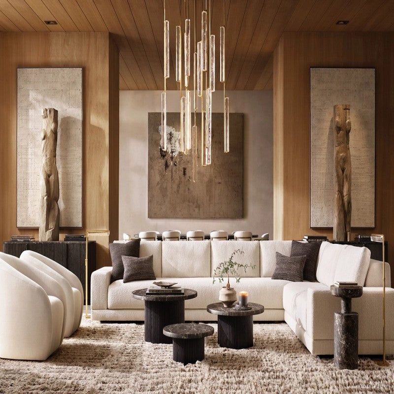 Audubon Vertical Crystal Round Chandelier 56"