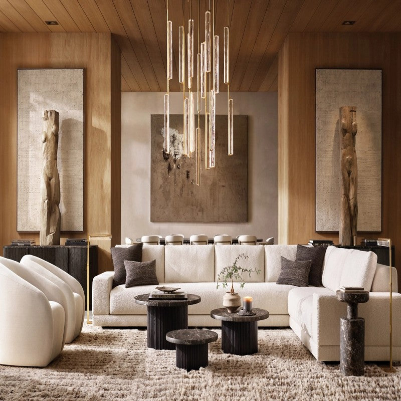 Audubon Vertical Crystal Round Chandelier 56"