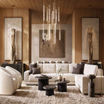 Audubon Vertical Crystal Round Chandelier 56"