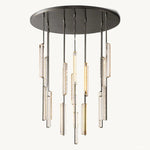 Audubon Vertical Crystal Round Chandelier 56"