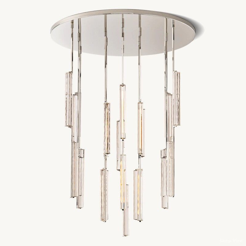 Audubon Vertical Crystal Round Chandelier 56"