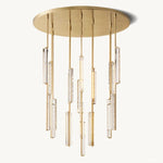 Audubon Vertical Crystal Round Chandelier 56"