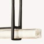 Audubon Vertical Crystal Single Bar Linear Chandelier 60"