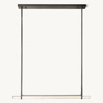 Audubon Vertical Crystal Single Bar Linear Chandelier 60"