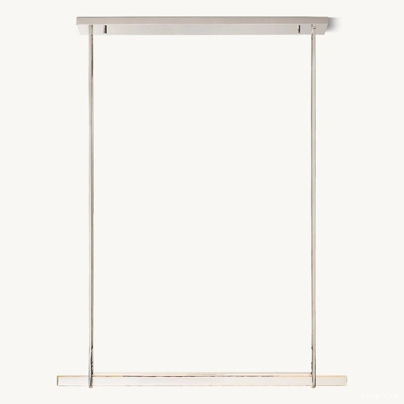 Audubon Vertical Crystal Single Bar Linear Chandelier 60"