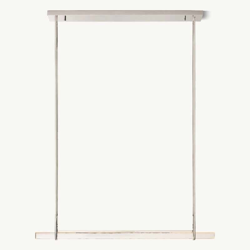 Audubon Vertical Crystal Single Bar Linear Chandelier 60"