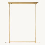 Audubon Vertical Crystal Single Bar Linear Chandelier 60"