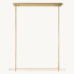 Audubon Vertical Crystal Single Bar Linear Chandelier 60"