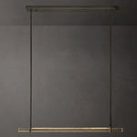 Audubon Crystal Single Bar Linear Chandelier 60"