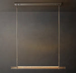 Audubon Crystal Single Bar Linear Chandelier 60"