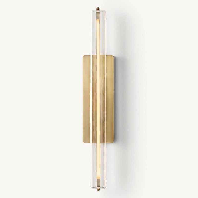 Audubon Vertical Crystal Single Wall Sconce