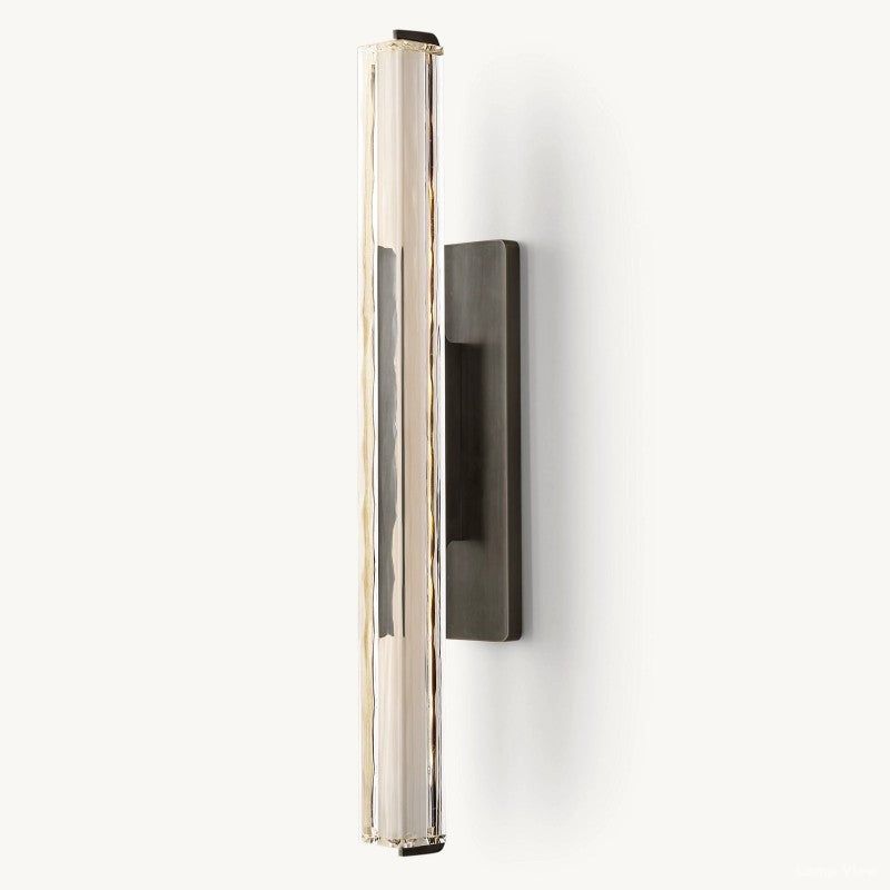 Audubon Vertical Crystal Single Wall Sconce