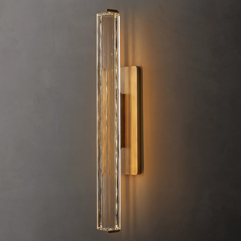 Audubon Vertical Crystal Single Wall Sconce