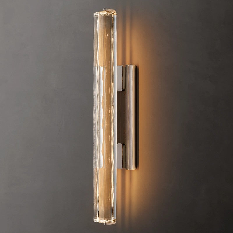 Audubon Vertical Crystal Single Wall Sconce