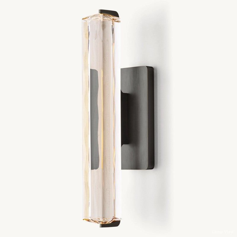 Audubon Vertical Crystal Single Wall Sconce
