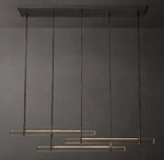 Audubon Crystal Triple Bar Linear Chandelier